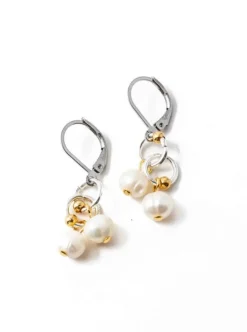 Store ANNE-MARIE CHAGNON Damky Earrings - Silver and Gold