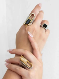 Hot ANNE-MARIE CHAGNON Rufus ring - Ink