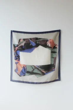 Best Sale ATELIER B Silk Scarf - Navy Blue