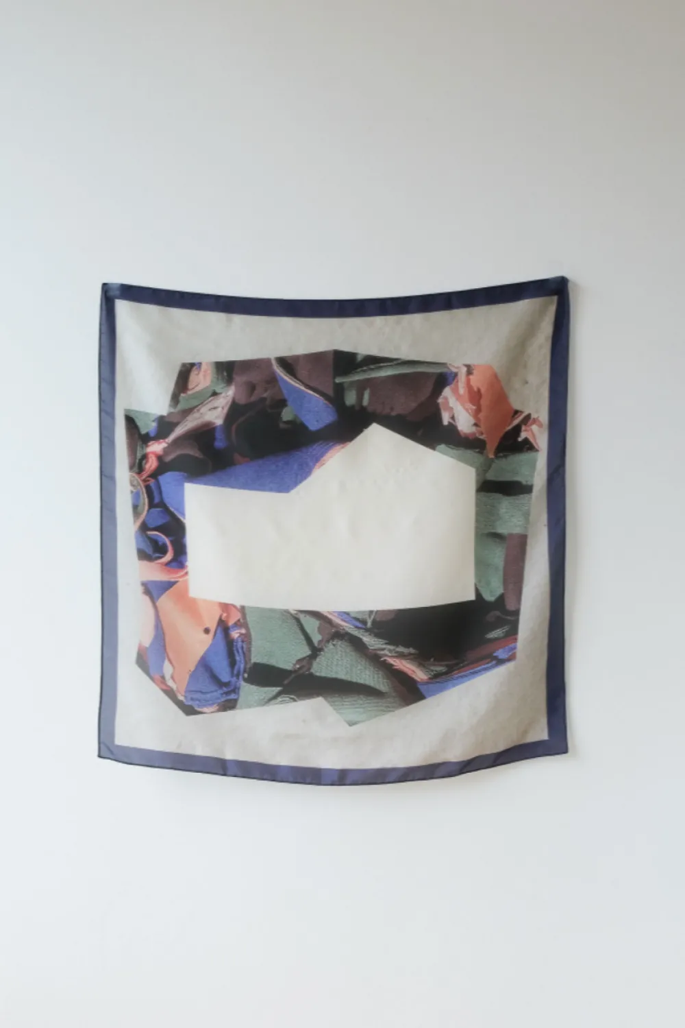Best Sale ATELIER B Silk Scarf - Navy Blue