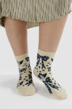 Cheap BAGGU Crew Socks - Cherub Bows