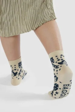 Cheap BAGGU Crew Socks - Cherub Bows