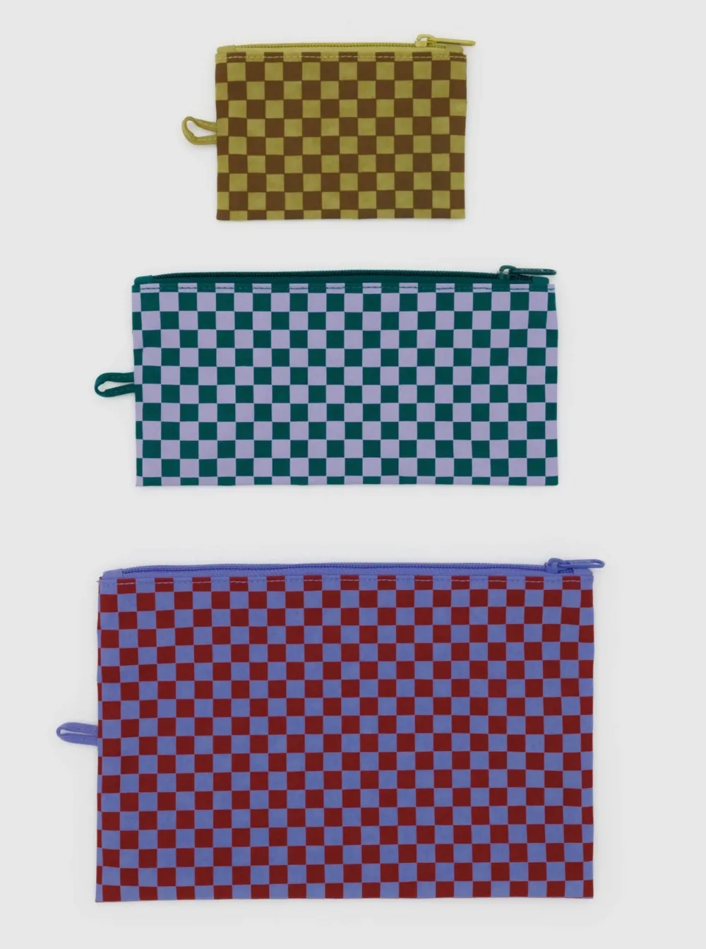 Cheap BAGGU Flat Pouches - Jewel Checks
