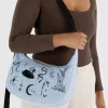 Clearance BAGGU Medium Crescent Nylon Bag - Embroidered Ballet Icons