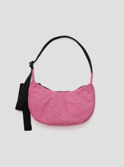 Best Sale BAGGU Small Crescent Nylon Bag - Rose Asalée