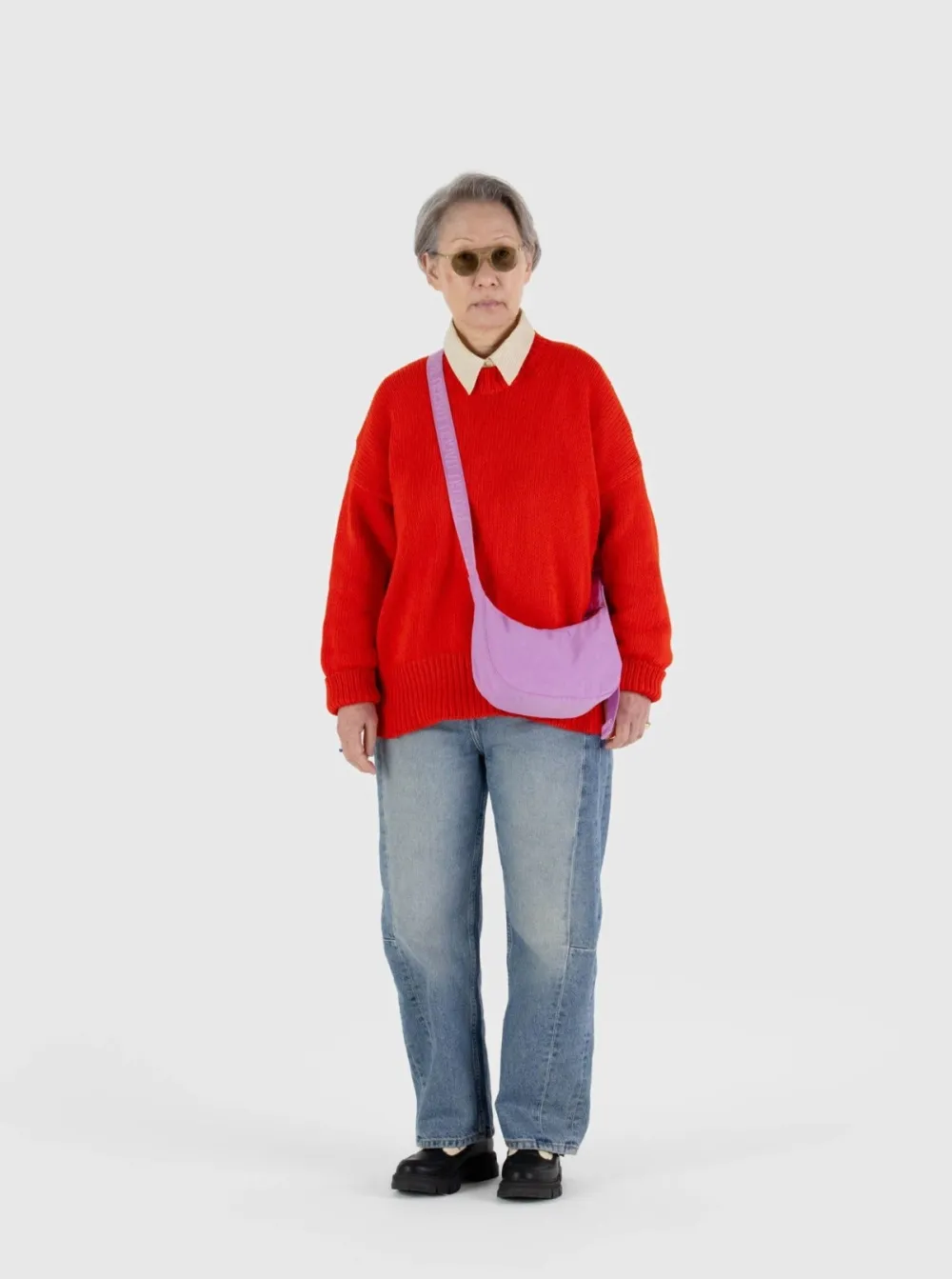 Flash Sale BAGGU Small Crescent Nylon Bag - Peony