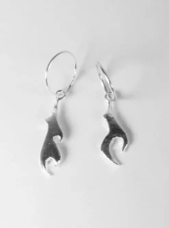 Best BILAK JEWELRY Flame Earrings - Sterling Silver
