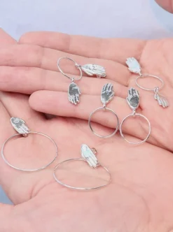 Sale BILAK JEWELRY Hands Earrings - Sterling Silver