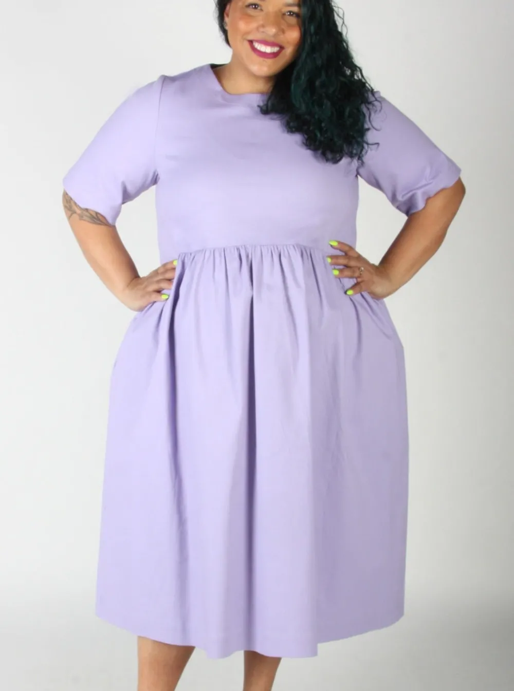 Sale BIRDS OF NORTH AMERICA Tiger Shrike Dress - Iris