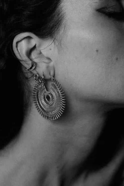 Cheap NOIR KALA BLACK KALA Surya S Hoop Earrings