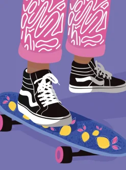 Cheap PERLE NOIRE BLACK PEARL Skate Poster