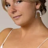 Fashion BLOOM Hoop Earrings - Gold