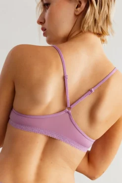 Discount BLUSH Lace Trim Bralette The Micro