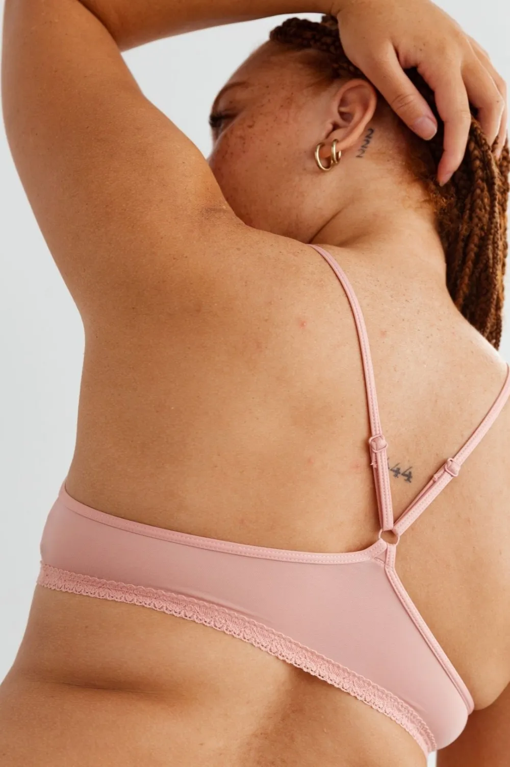 Discount BLUSH Lace Trim Bralette The Micro