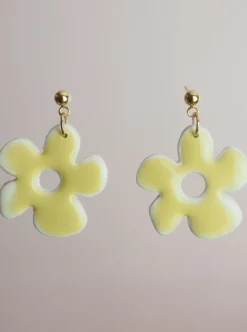 Discount BON MATIN Bamboo Flower Earrings