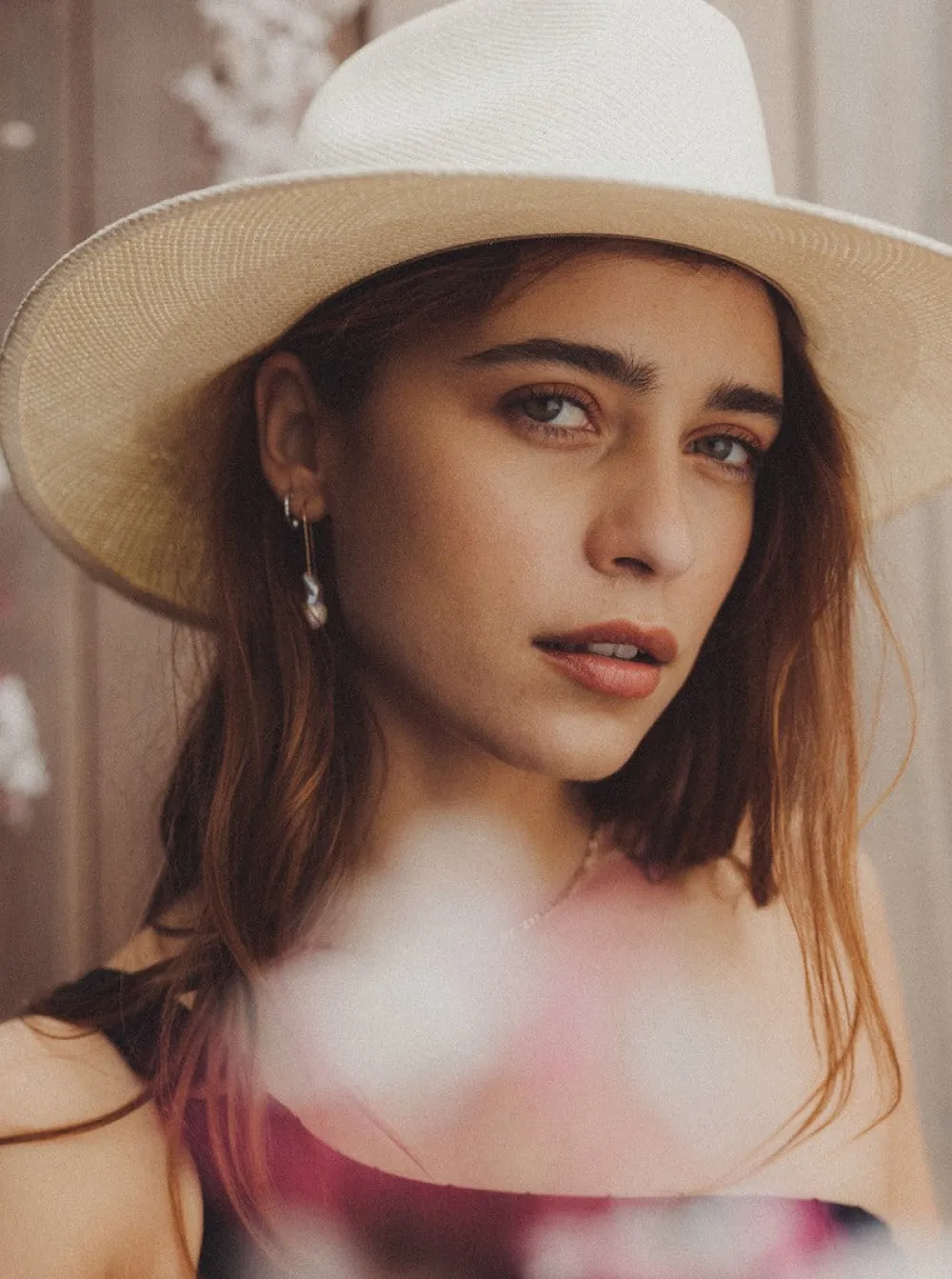 Discount BRIXTON Harper Panama Hat - White