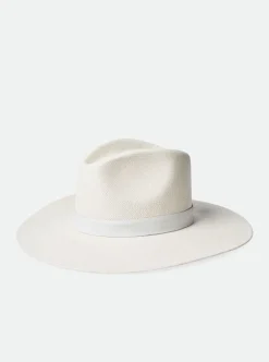 Discount BRIXTON Harper Panama Hat - White