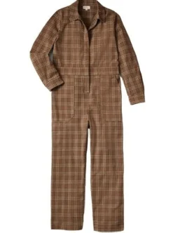 Online BRIXTON Mersey Jumpsuit - Washed Brown