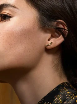 Discount CAMILLETTE Folded Ribbon Earrings