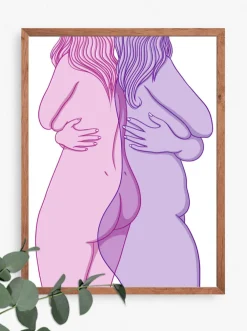 Clearance CHARLIE BOURDEAU Self Hug Print