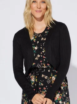 Clearance CHERRY BOBIN Maxine Jacket - Heavy Knit Black