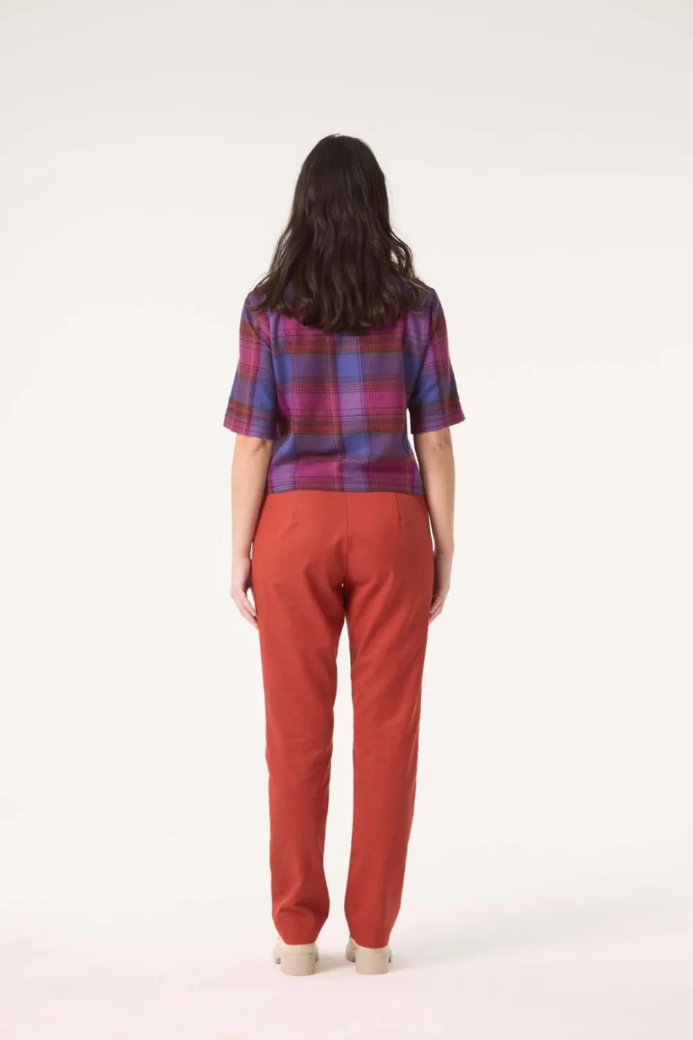 Best COKLUCH Sideral Top - Mauve Plaid