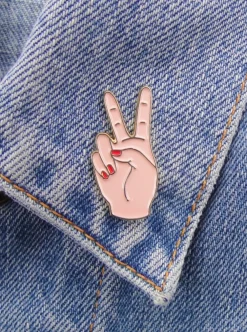 Best Sale COUCOU SUZETTE Pin's Peace white