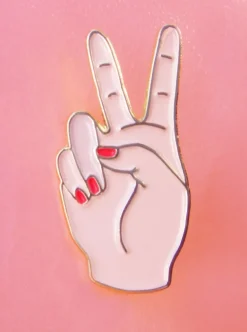 Best Sale COUCOU SUZETTE Pin's Peace white