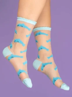 Cheap COUCOU SUZETTE Transparent Socks - Meow