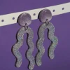 Best CROCODILE AGILE Gabie Earrings - Serpentine Glitter