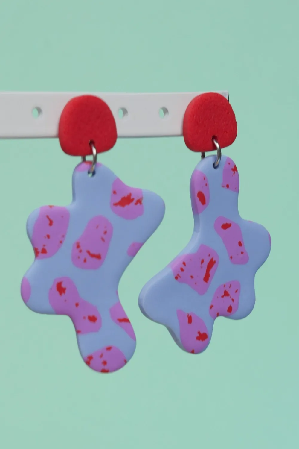 Clearance CROCODILE AGILE Garance Earrings - Abstract Terrazzo