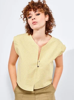 Store DAGG & STACEY Annie Top - Green Striped