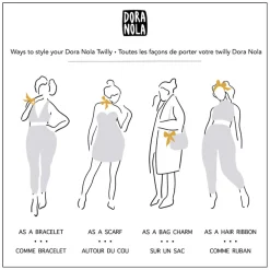 Store DORA NOLA Silk Twilly - Guardians