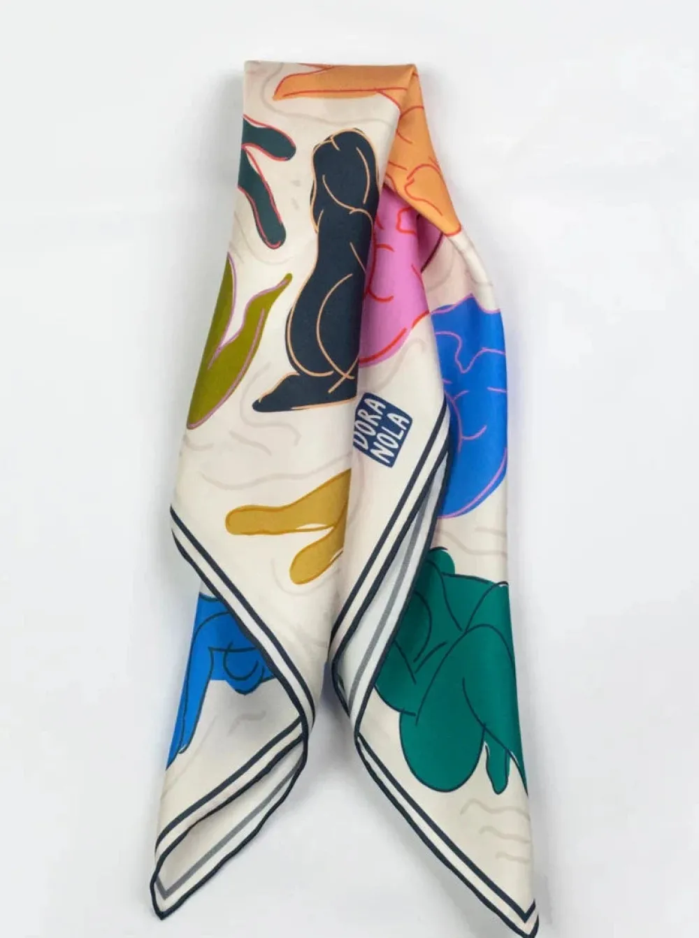 Fashion DORA NOLA Small Silk Scarf - History of Art
