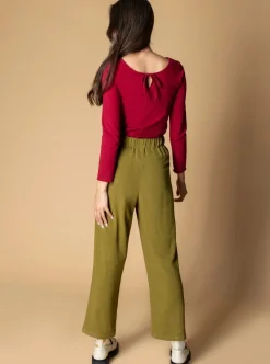Cheap EVE LAVOIE Vera reversible top Canneberge