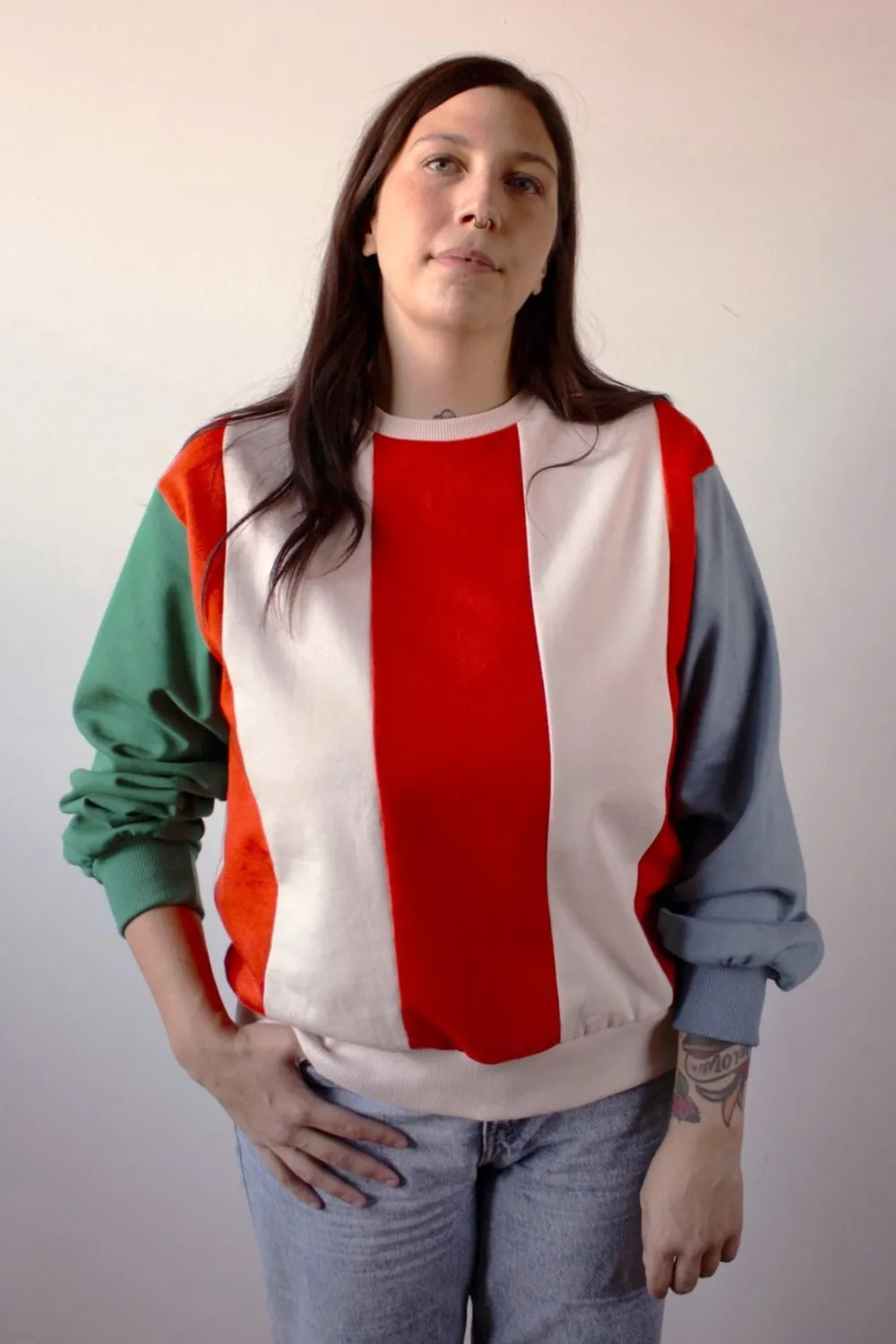 Discount FABRIQUE Z Colorblock Sweater