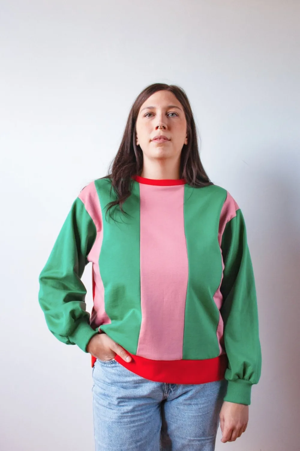 Discount FABRIQUE Z Colorblock Sweater