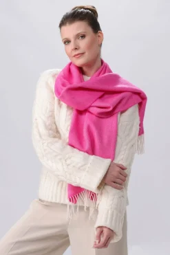 Shop FRAAS Herringbone Pattern Wool Scarf