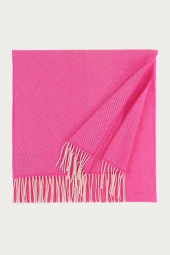 Shop FRAAS Herringbone Pattern Wool Scarf