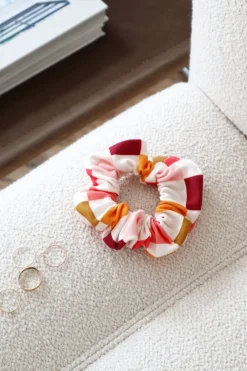 Flash Sale FREON COLLECTIVE Organic Cotton Hair Scrunchie - Retro Grid