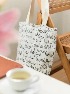 Cheap FREON COLLECTIVE Tote Bag - Breasts