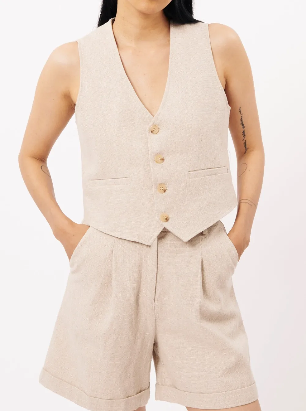Flash Sale FRNCH PARIS Coraline Shorts - Beige