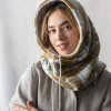 Best Sale GIBOU Checked Hooded Collar - Cream