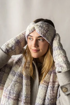 Cheap GIBOU Curly Fleece Scarf with Fringes