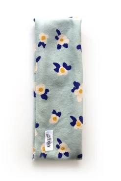 Store GIBOU Fleece Headband - Floral Blue