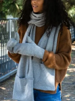 Shop GIBOU Ribbed Scarf