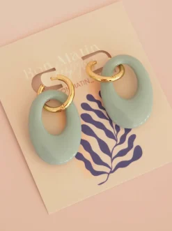 Store BON MATIN GOOD MORNING Blume Earrings - Frosted