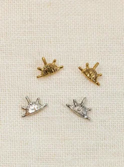 Store HAWKLY Sunburst Stud Earrings - Bronze