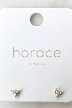 Hot HORACE Infi Triangular Stud Earrings