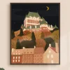 Outlet ITSFUNNYHOWWW Print - Chateau Frontenac at Night